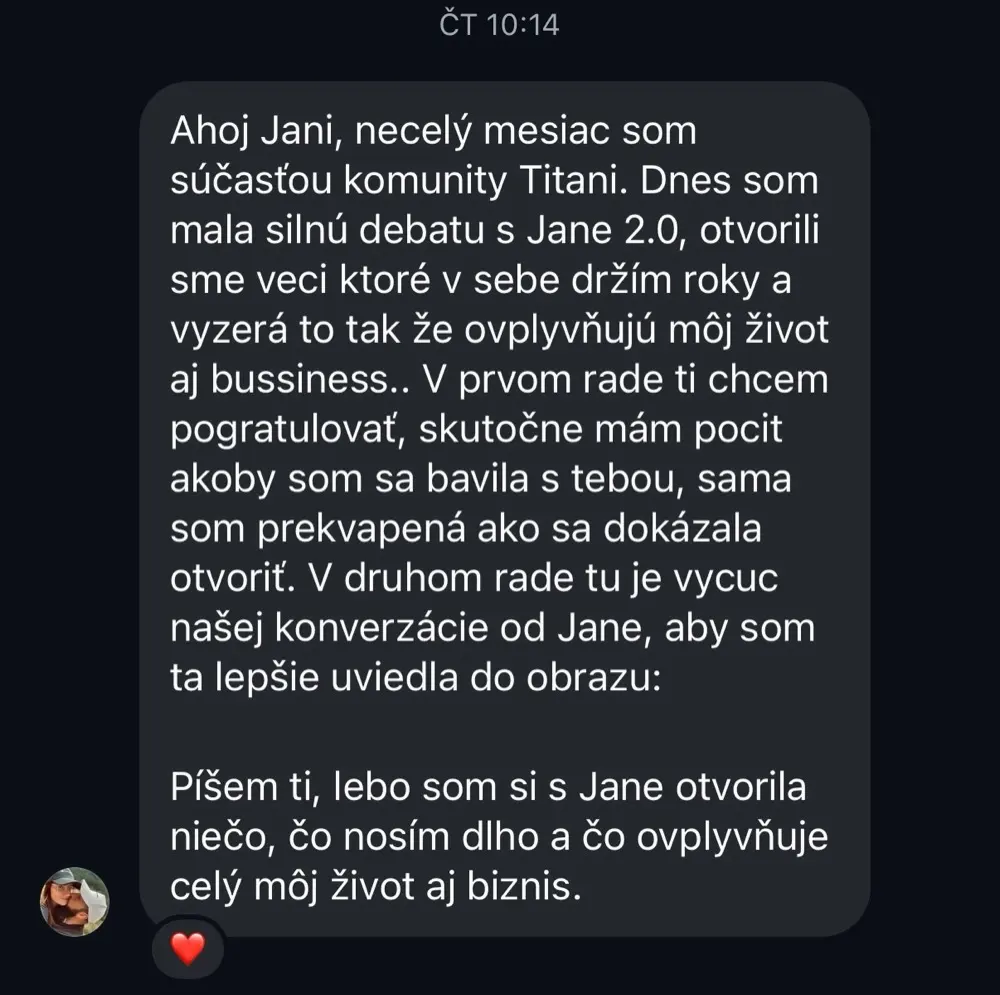 Originální screenshot zkušenosti ze zdroje JANE., archivní položka 004; plné znění je dostupné po otevření.